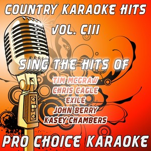 Country Karaoke Hits, Vol. 103