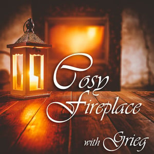 Cosy Fireplace with Grieg